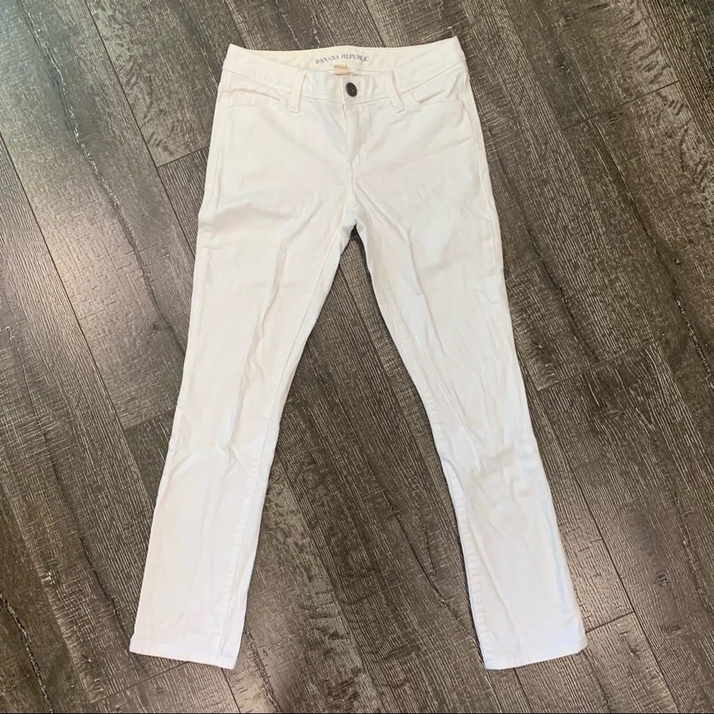 Banana Republic women’s white skinny jeans size 25